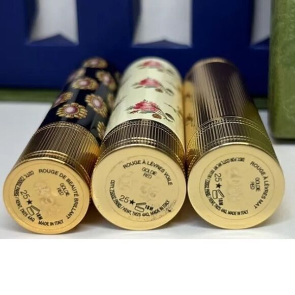 GUCCI GOLDIE RED LIPSTICK TRIO – LIMITED COLLECTOR’S SET | NEW & SEALED - Picture 6 of 17
